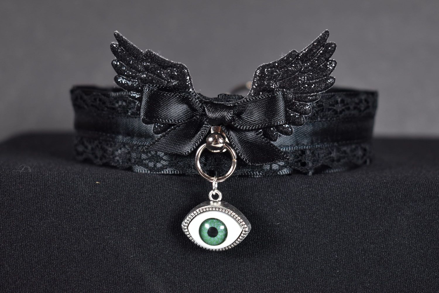 Lace Choker Biblically Accurate, Color: Black