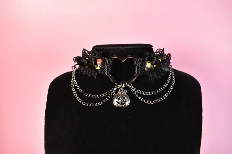 Heart/Pumpkin Chain Choker