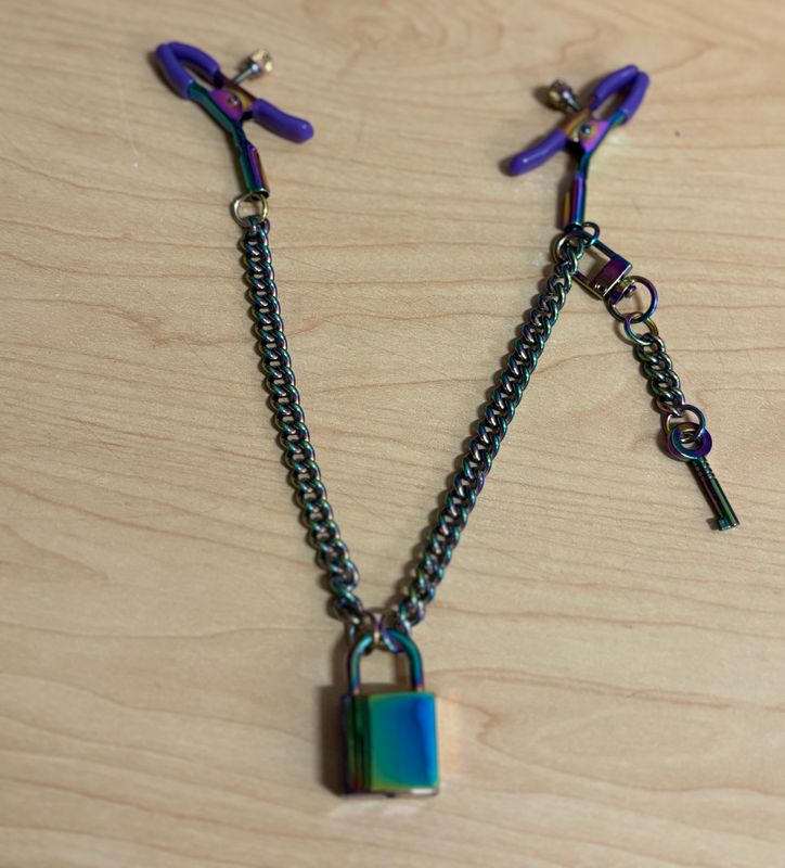 Lock Nip Clamp Rainbow/Purple