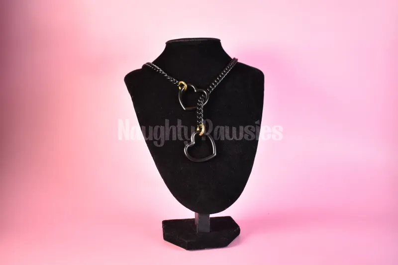 Long Slip Chain Black Heart