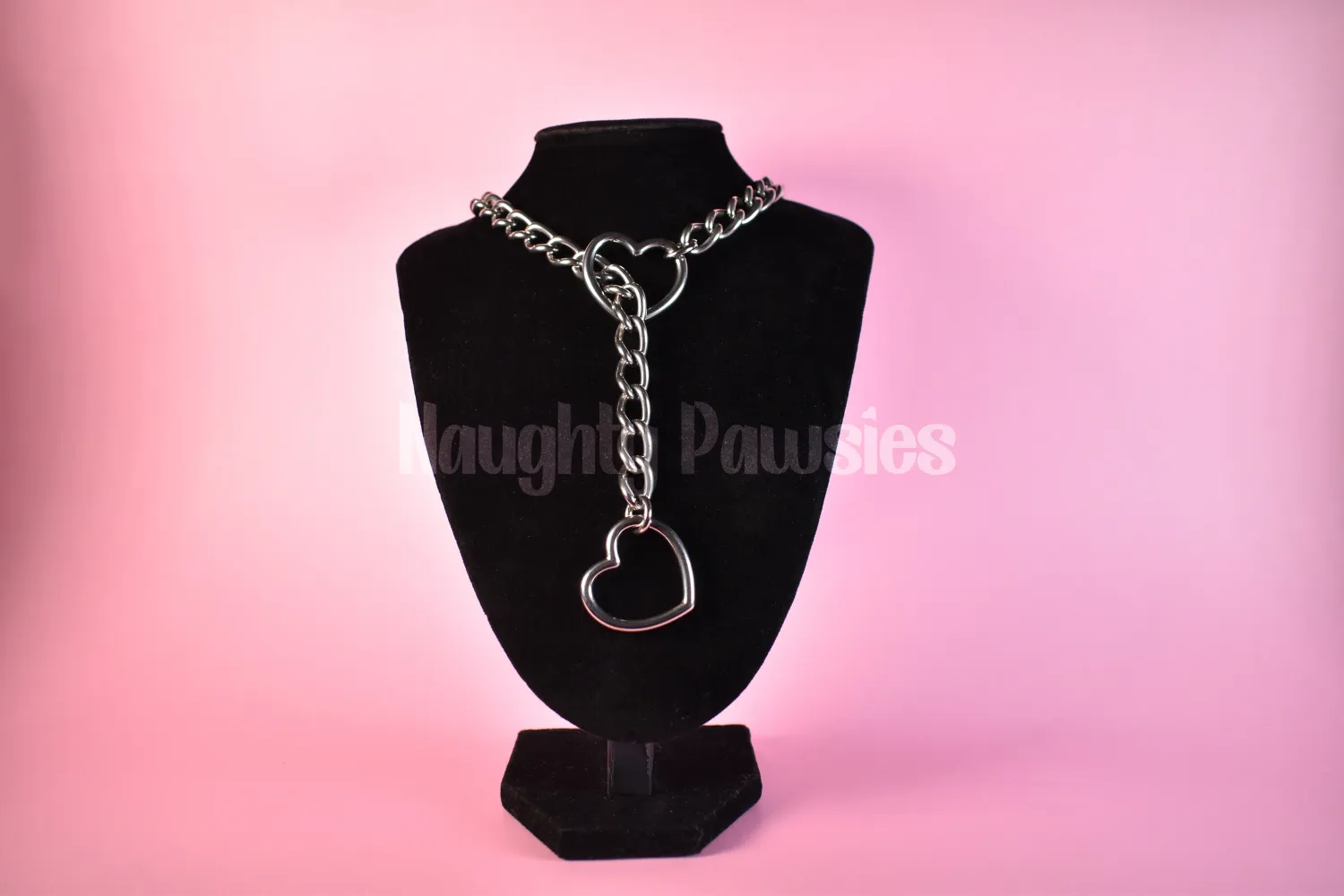 Thick Slip Chain Silver Heart