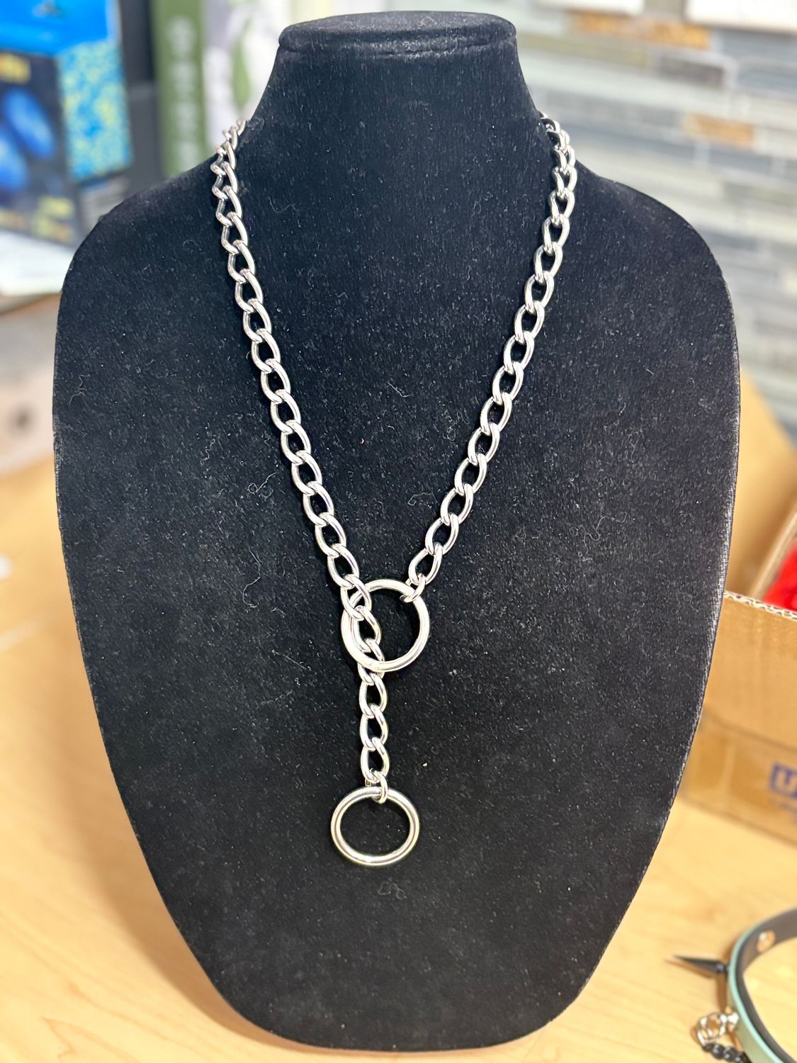 Thick Slip Chain Silver Round