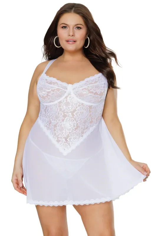 24125X Babydoll/G-String