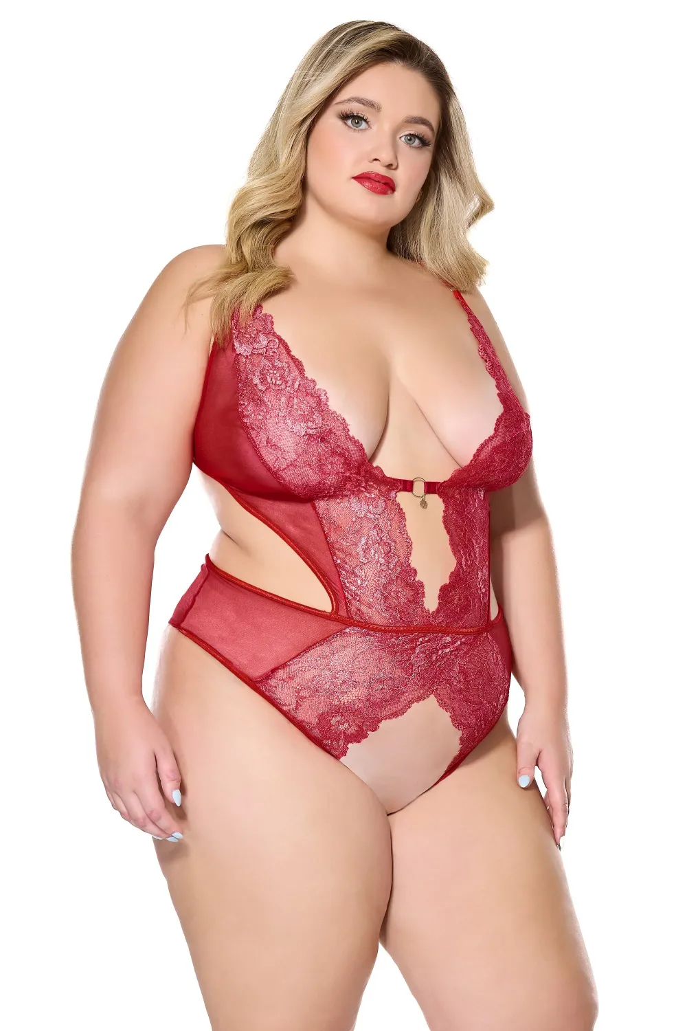 24307X Crotchless Teddy