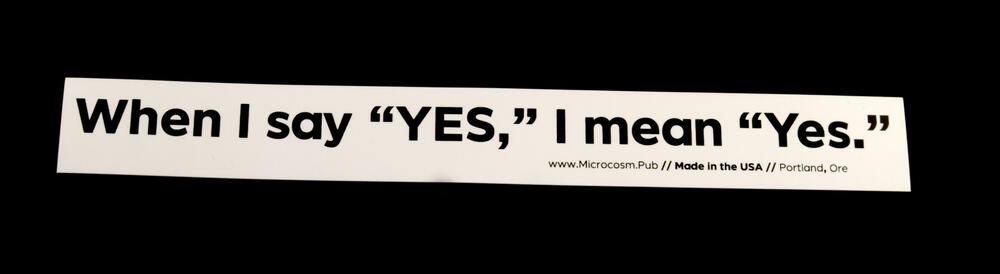 415 &quot;When I Say Yes&quot; Sticker