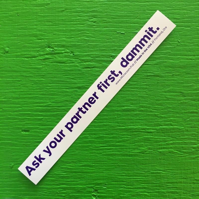 422 &quot;Ask Your Partner&quot; Sticker