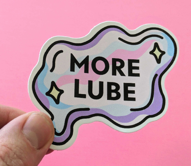 557 More Lube Sticker