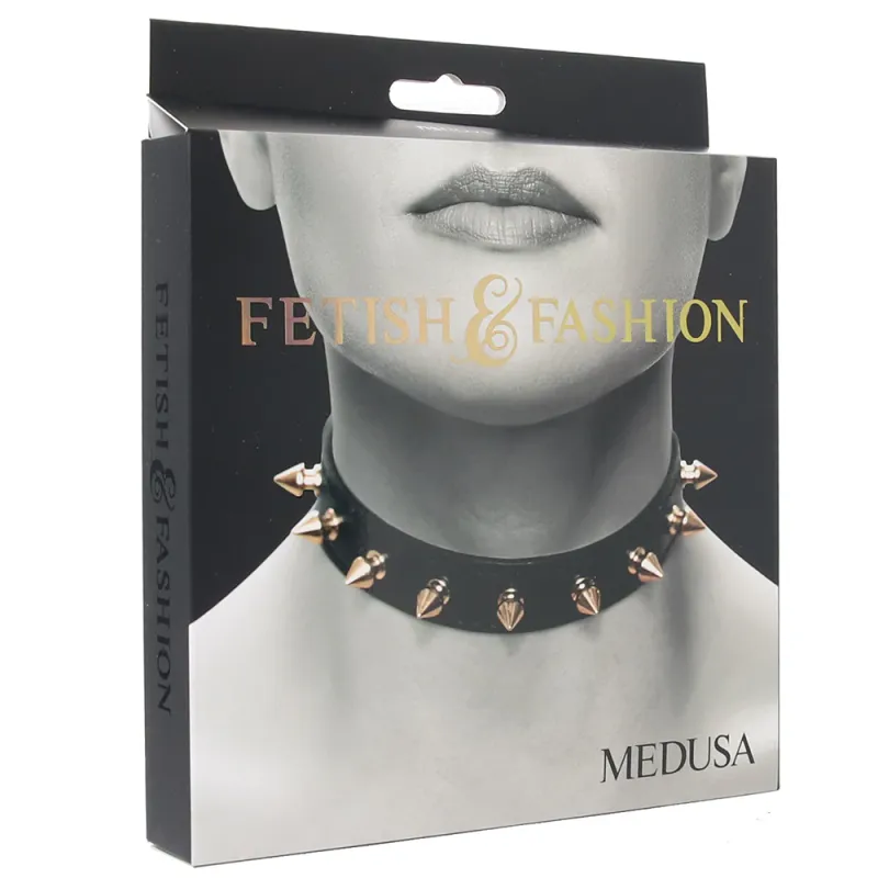 NSN-1800-63AP Fetish &amp; Fashion Medusa Collar