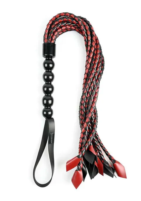 SP0387 Saffron Braided Flogger