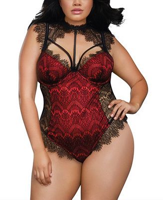 DG10537X Satin &amp; Lace Teddy