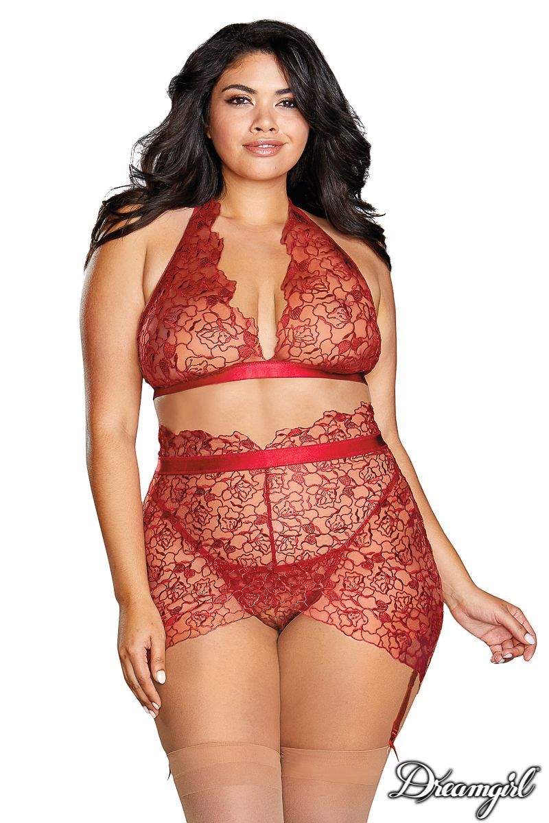 DG12170X Bralette &amp; Garter Set