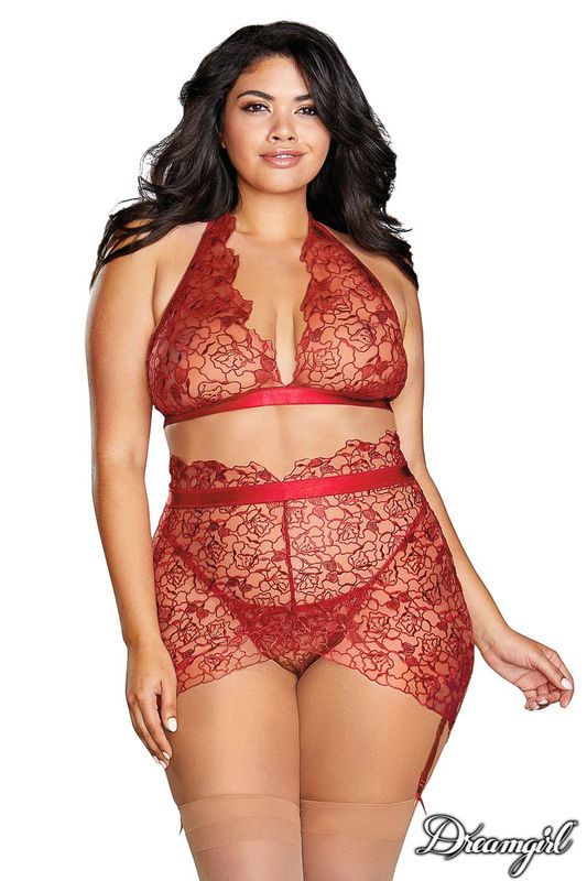 DG12170X Bralette &amp; Garter Set