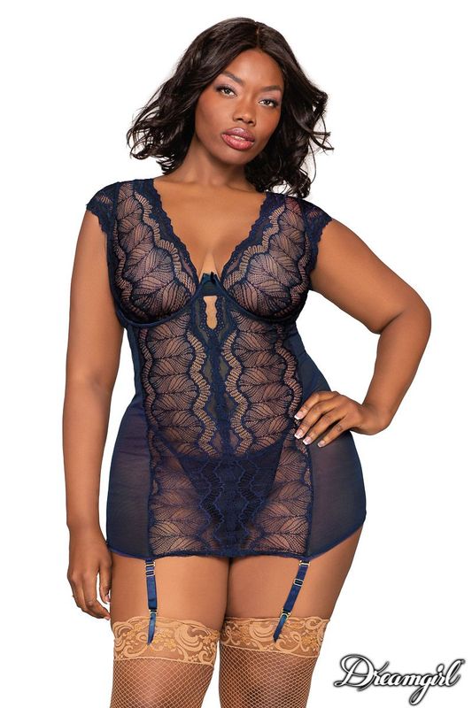 DG12426X Lace Garter Slip