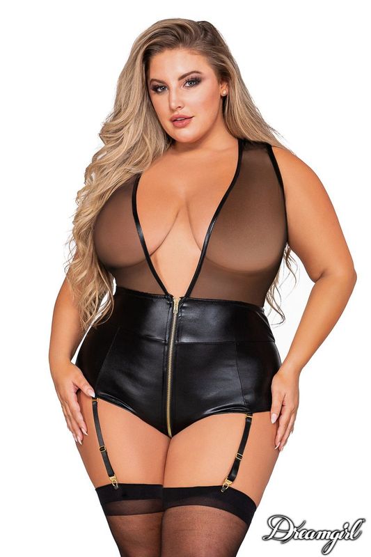 DG12425X Mesh Garter Teddy