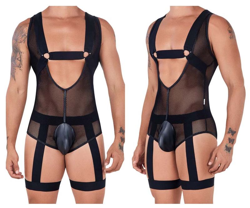 99529X Mesh Garter Bodysuit