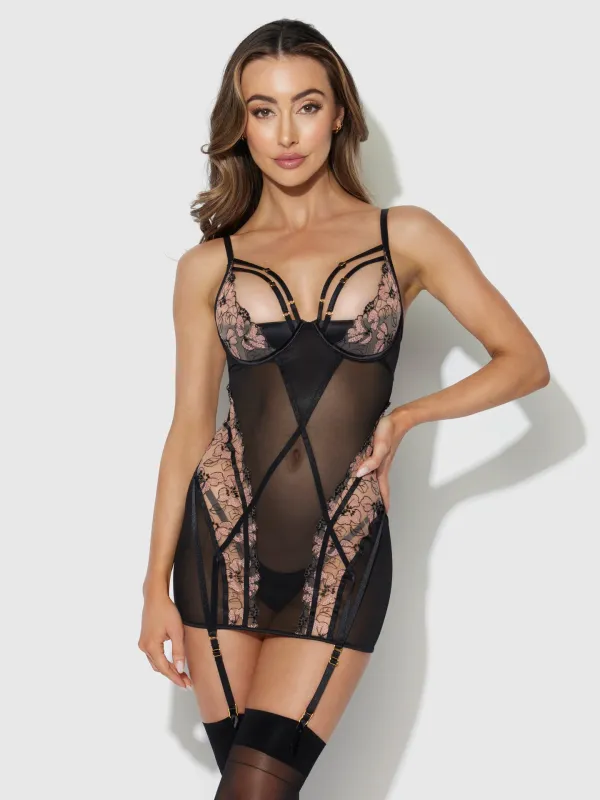 HD04306A Nova Blacklight Chemise Set