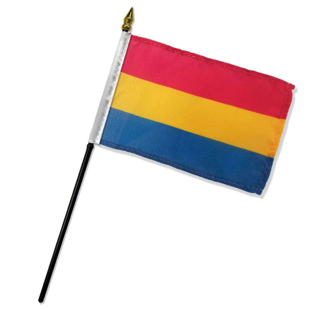 DFPANS Pansexual 4&quot;x6&quot; Stick Flag