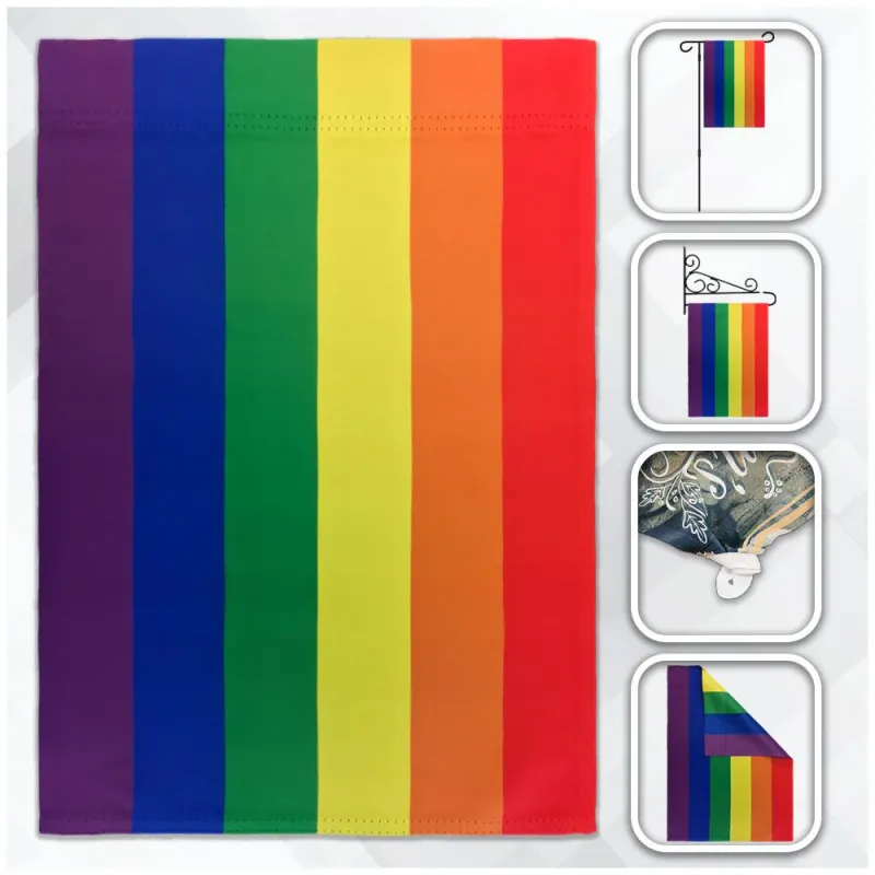 HGSS-Rainbow Rainbow Pride 12&quot;x18&quot; Garden Flag
