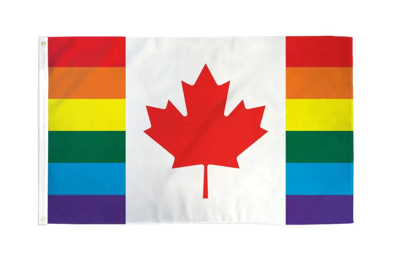 RF019 Rainbow Canada Flag 3&#39;x5&#39;