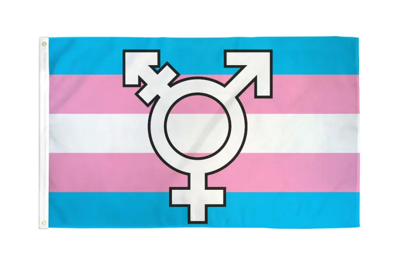 RF032 Transgender Symbol Flag 3&#39;x5&#39;