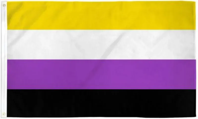 RF043W Non-Binary Flag 3&#39;x5&#39;