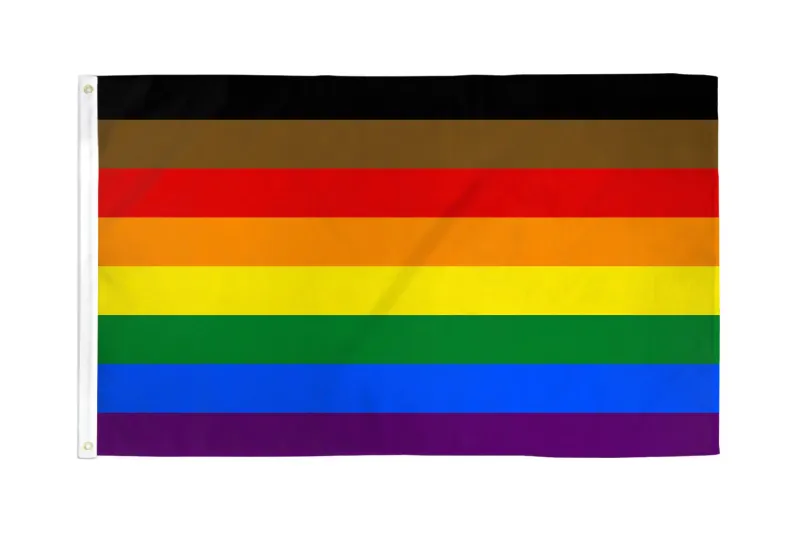 RF046 Philly Rainbow Flag 3&#39;x5&#39;