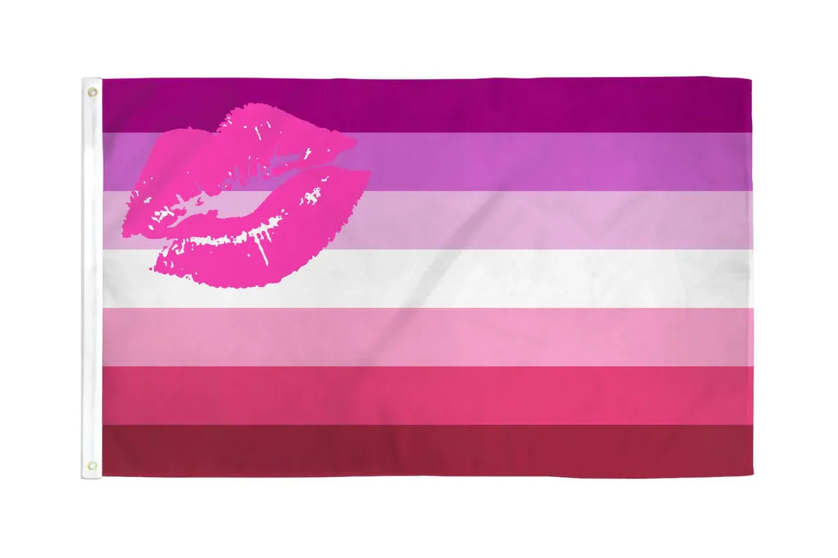 RF048 Lipstick Lesbian Flag 3&#39;x5&#39;
