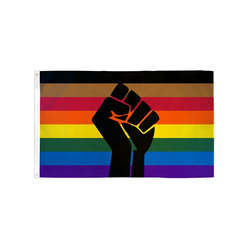 RF075 BLM Philly Fist Flag 3&#39;x5&#39;
