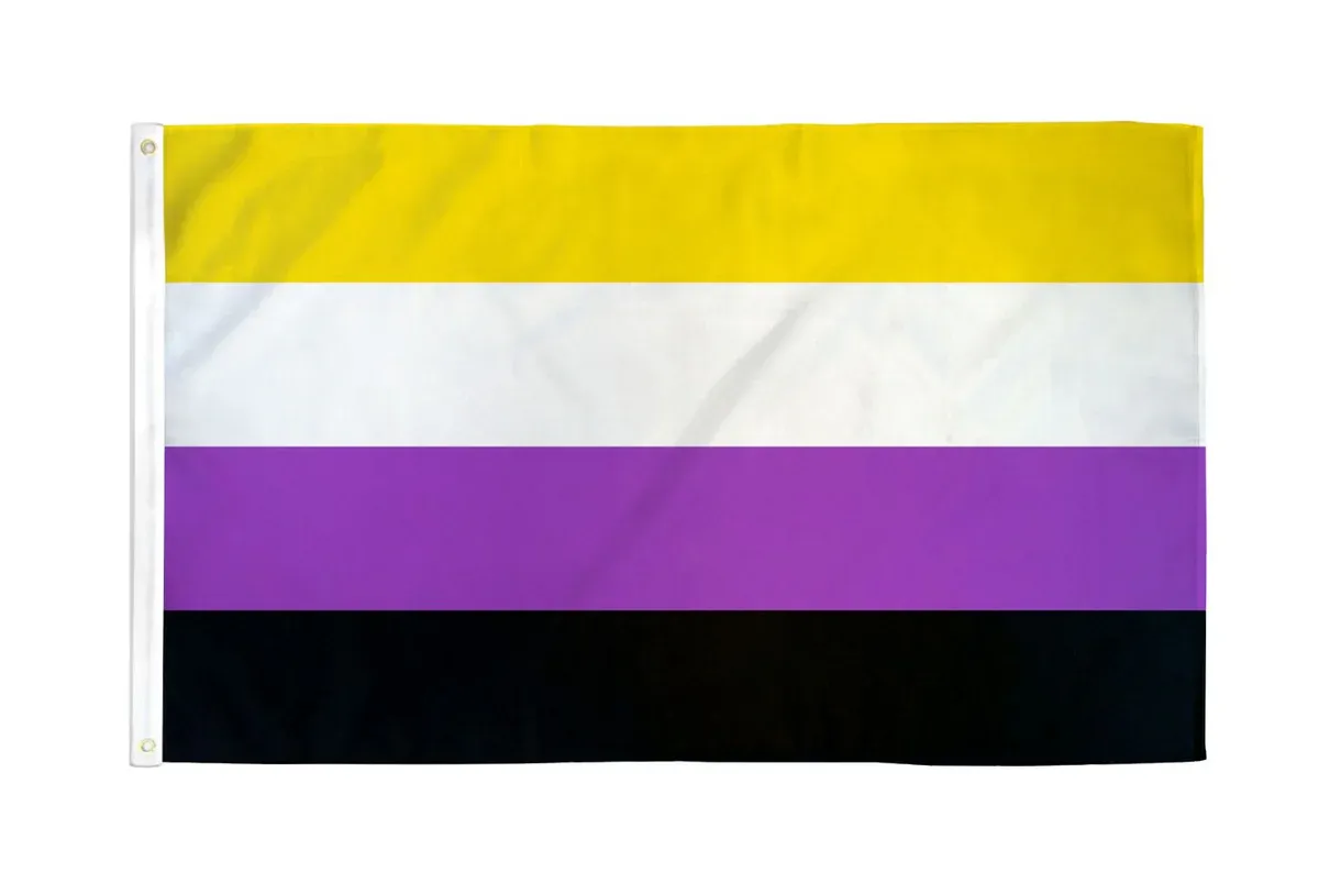 RF23-043 Non-Binary Flag 2&#39;x3&#39;