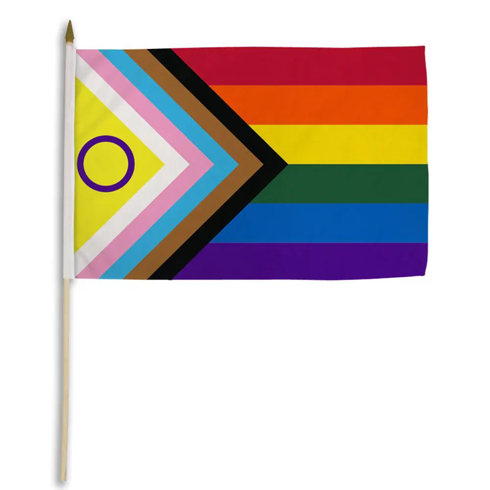 STIINCLUSIVE Inclusive Pride 12&quot;x18&quot;Stick Flag