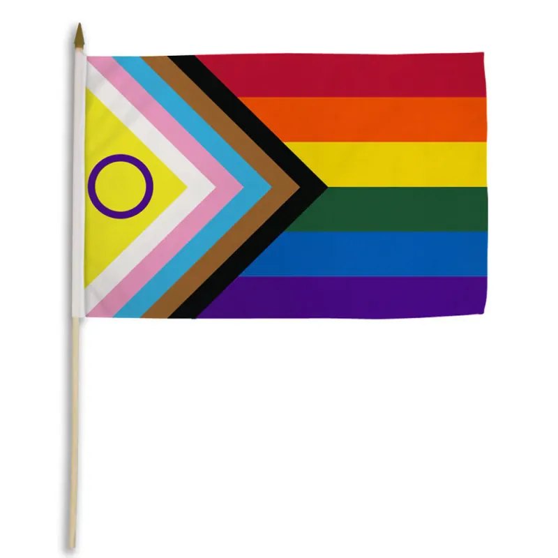 STIINCLUSIVE Inclusive Pride 12&quot;x18&quot;Stick Flag
