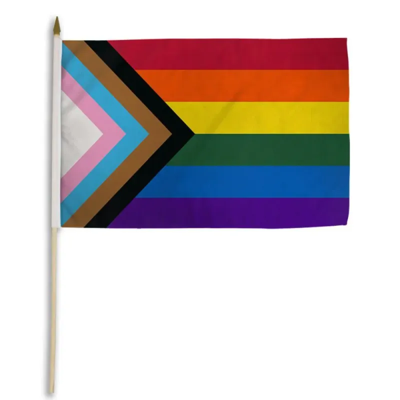 STIPROGRESS Progree Pride 12&quot;x18&quot; Stick Flag