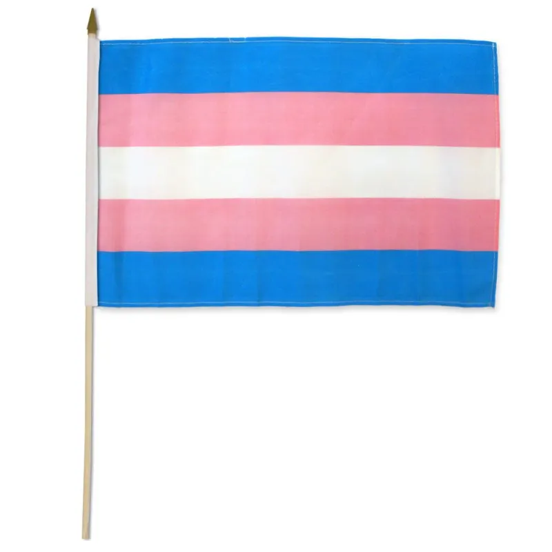 STITRANS Transgender 12&quot;x18&quot; Stick Flag