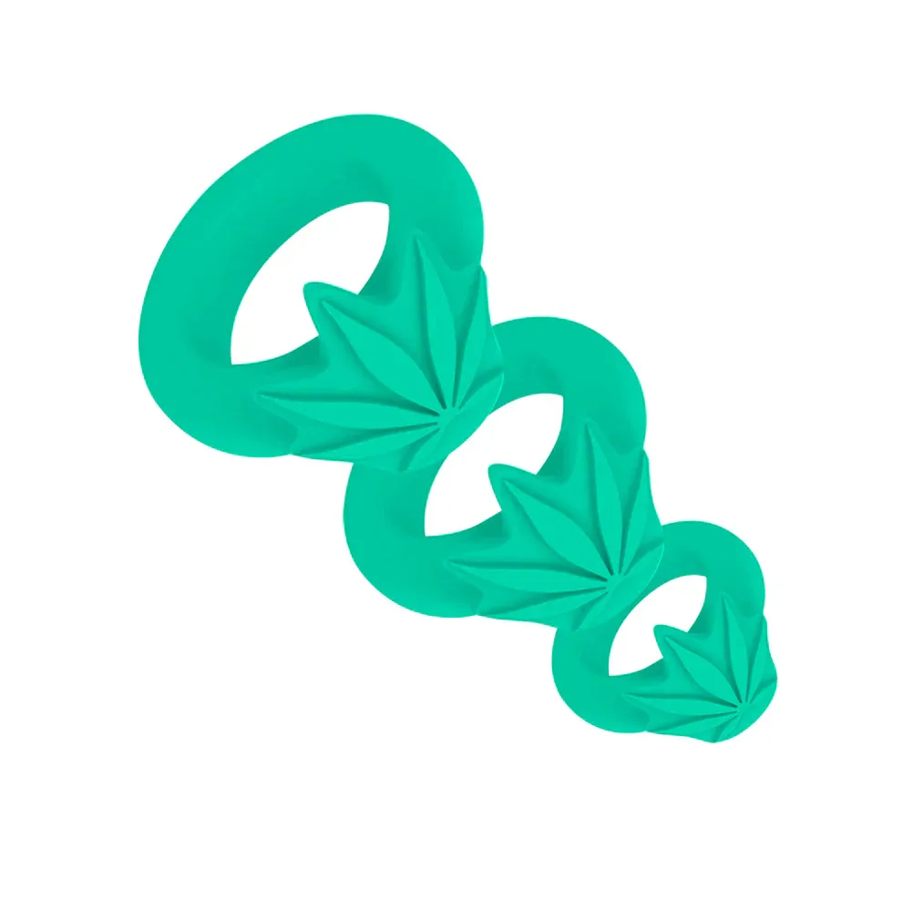 AF-008 Hazey Pot Leaf 3 Ring Set