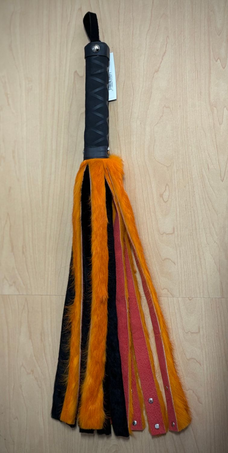 Black/Orange Flogger w/ Snap