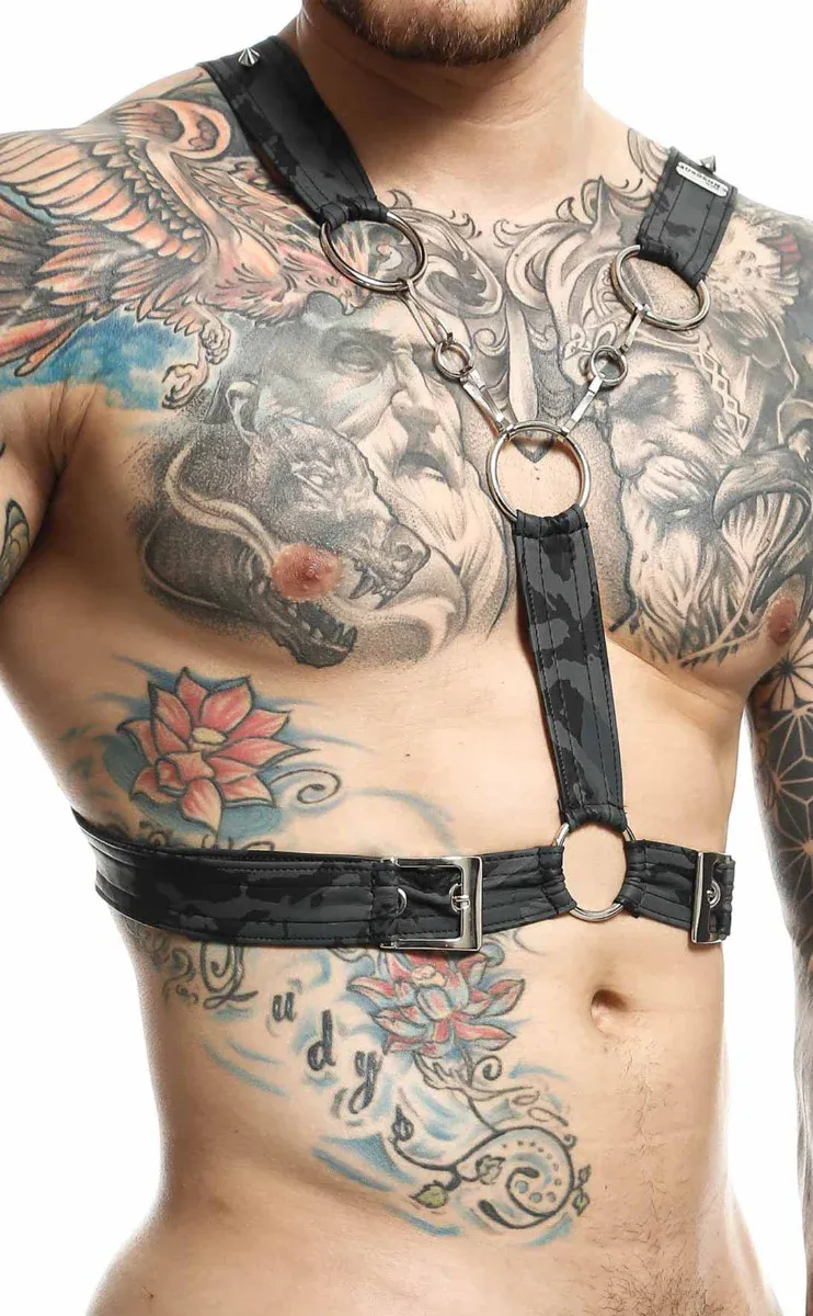 DMBL09 Chain Harness, Color: Midnight, Size: O/S