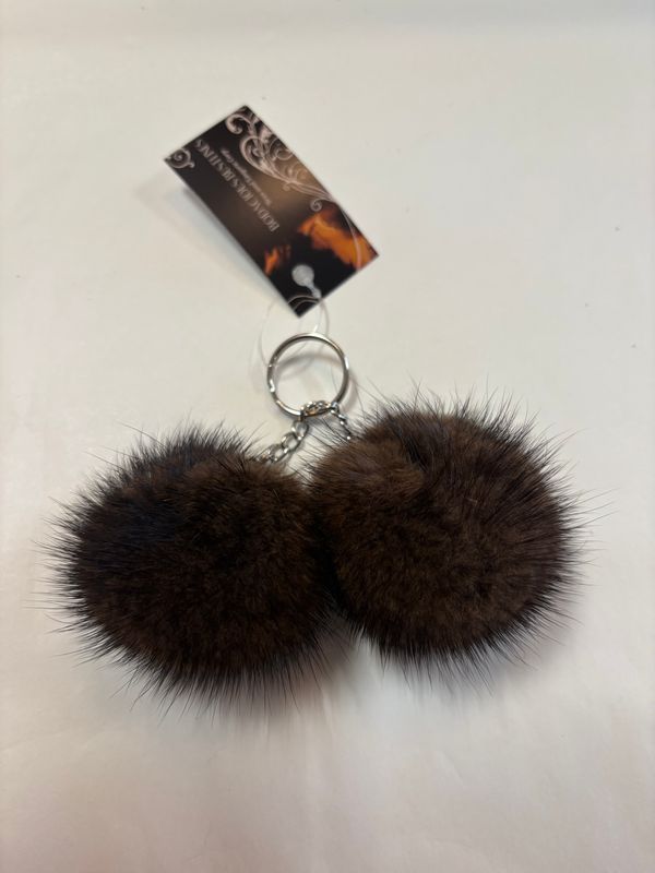 KY-14 Brown Mink Mini Handcuffs