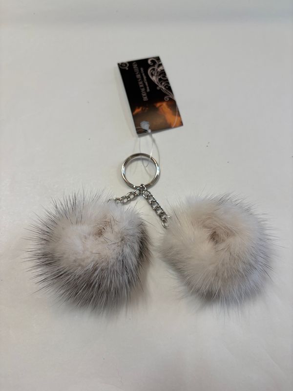 KY-2a White Mink Mini Handcuffs