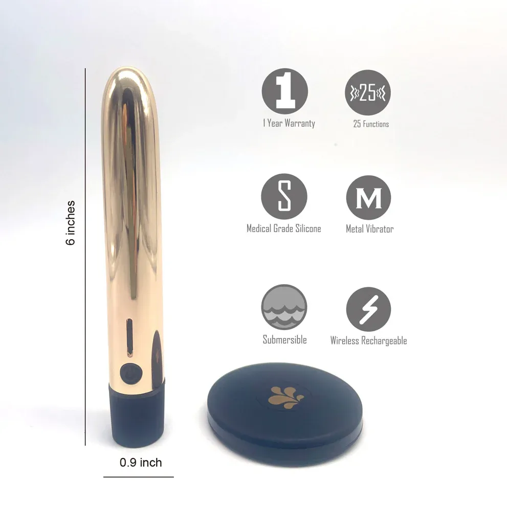MA22-02 Selina QI Metallic Vibrator