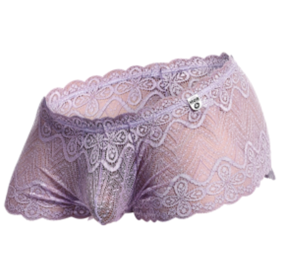 MBL01 Lace Boxer, Size: S/M, Color: Lilac