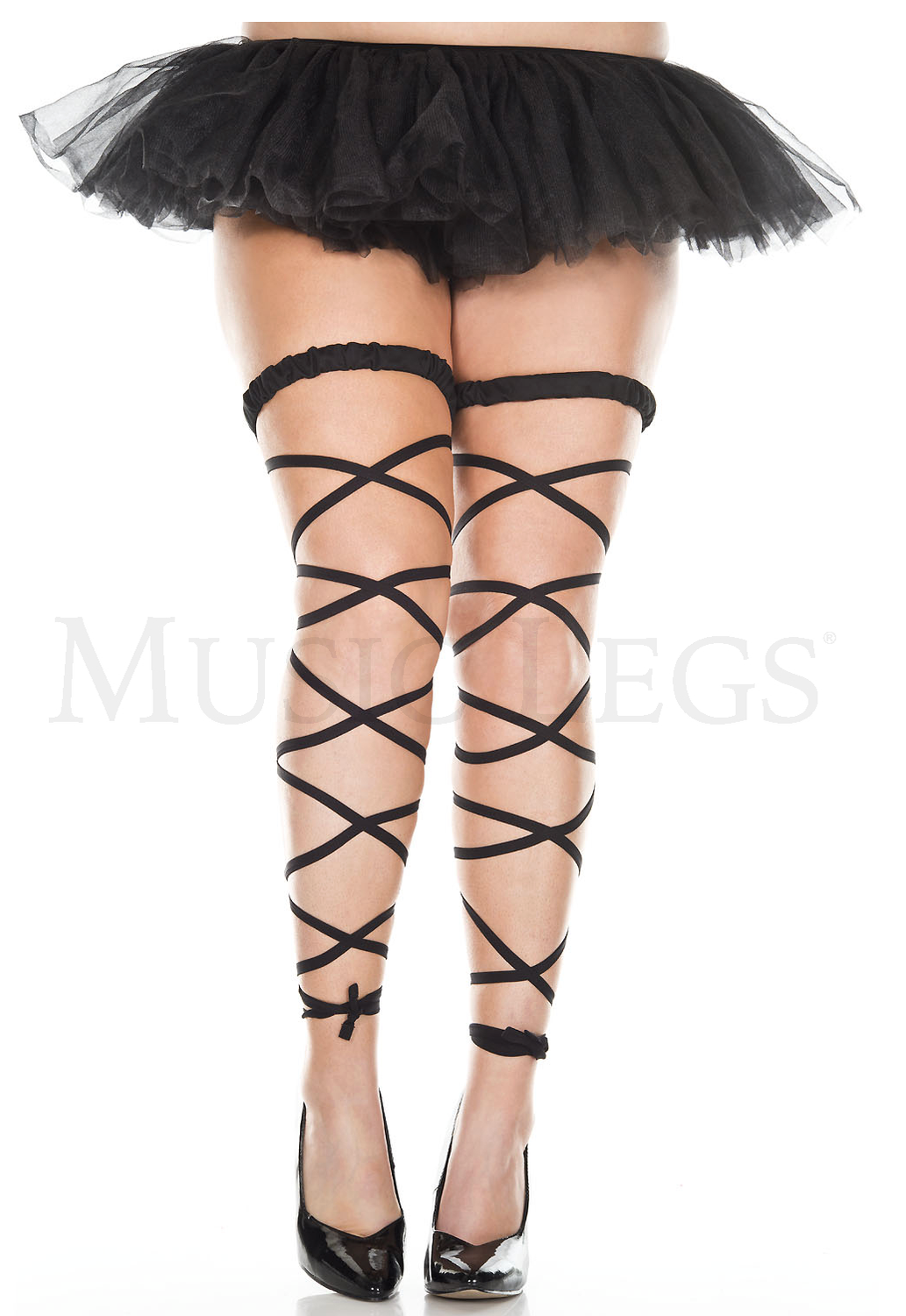 ML34004Q Matte Leg Wrap Black OS Q