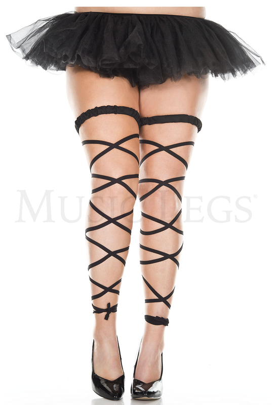 ML34004Q Matte Leg Wrap Black OS Q
