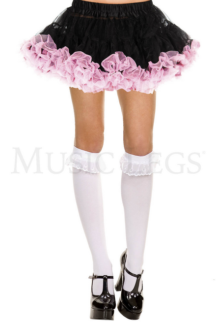 ML5752 Ruffle Knee Hi White OS