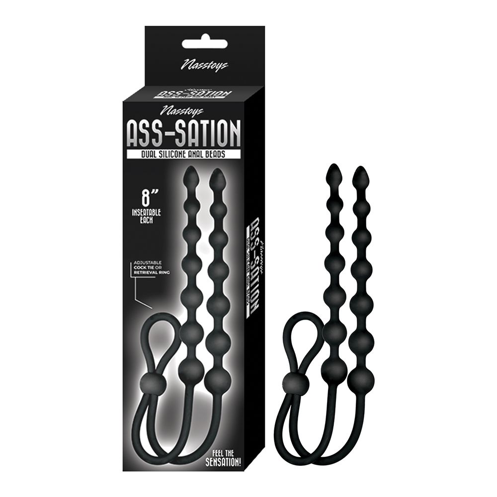 NASS-3259 Ass-Station Dual Silicone Anal Beads