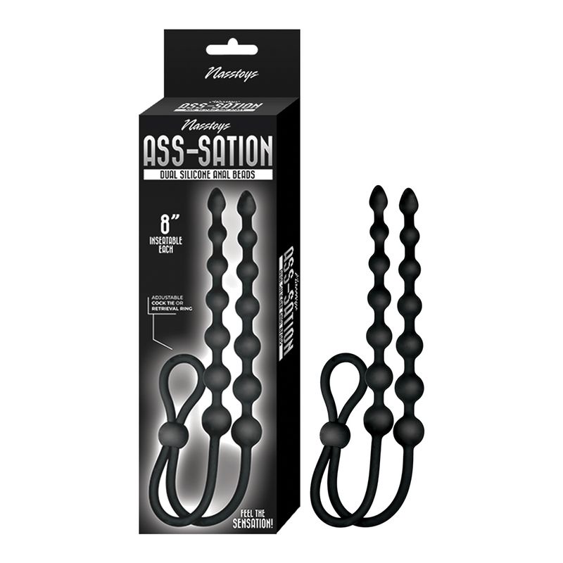 NASS-3259 Ass-Station Dual Silicone Anal Beads