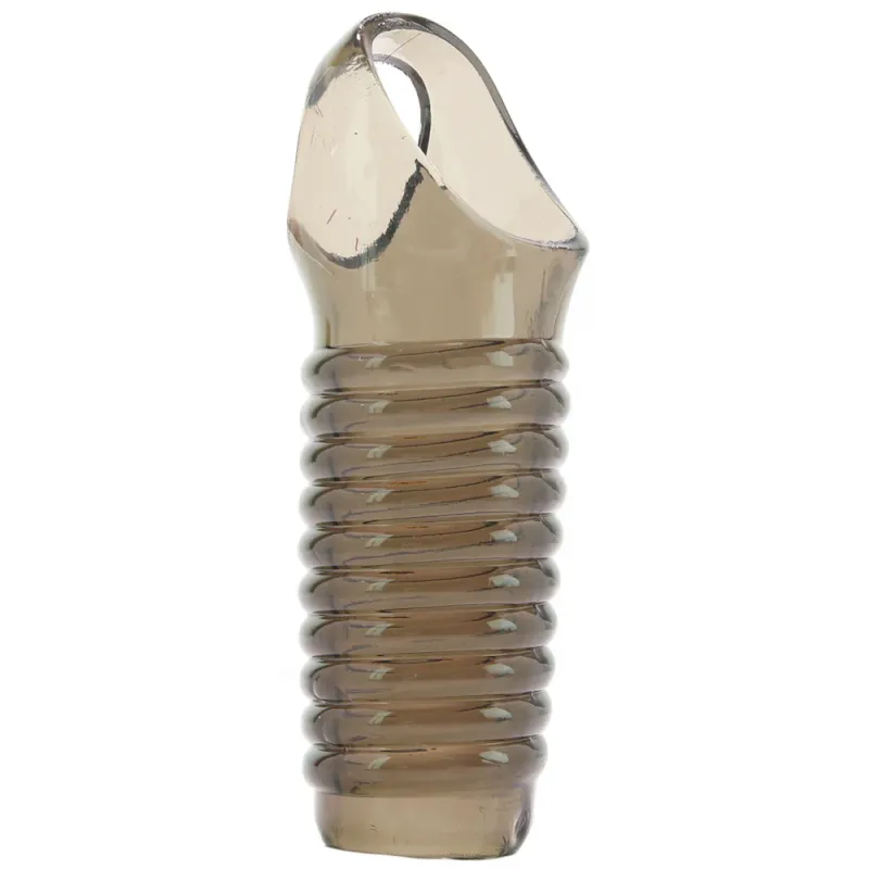 ZZCE-1605-60-2 Textured Stimulation Enhancer Penis Sheath Smoke