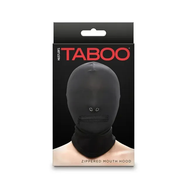 NSN1803-51 Taboo Zippered Mouth Hood White