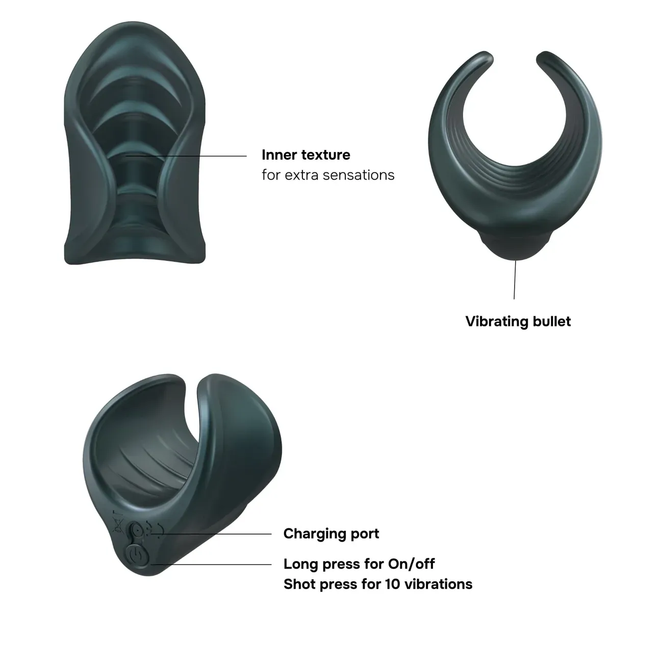 MW8699 Starter Vibrating Stroker Pine Grey