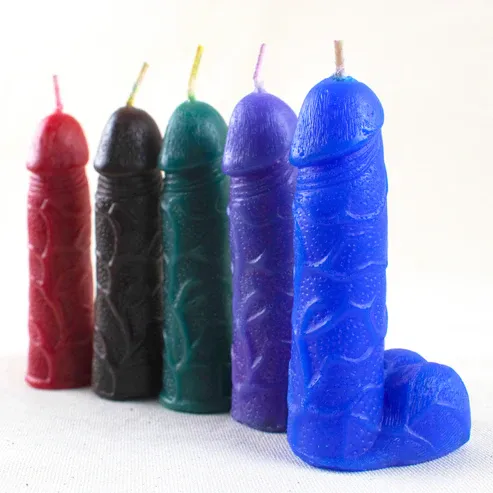 Flaming Penis Candle