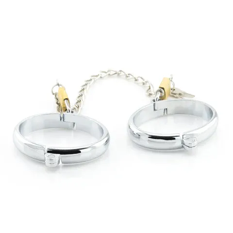 3143 Oval Metal Locking Cuffs 8&quot; Large